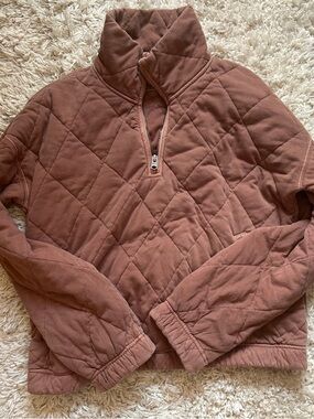 Abercrombie & Fitch Quilted Half-Zip Pullover